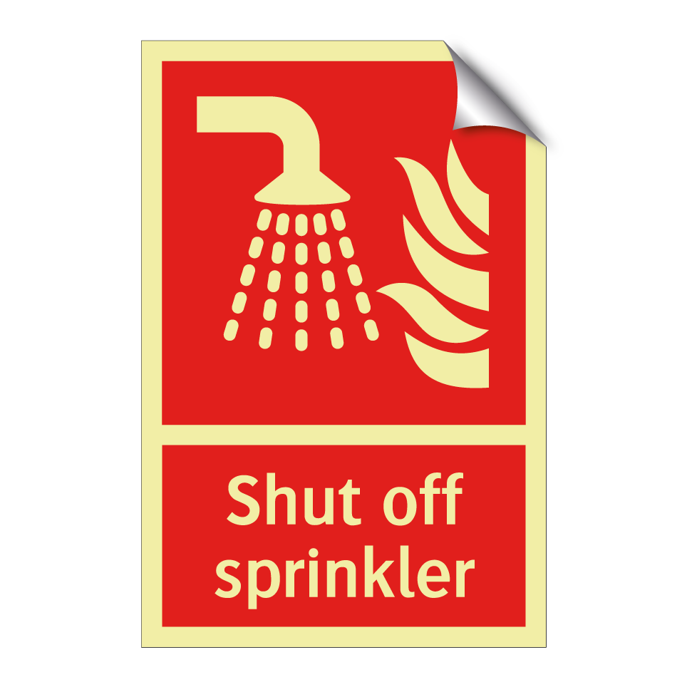 Shut off sprinkler