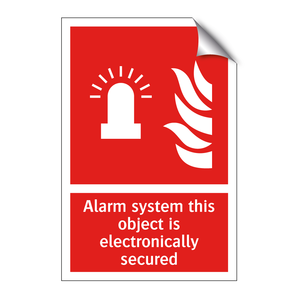 Alarm system this object is electronically secured