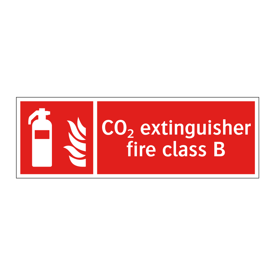 CO₂ extinguisher fire class B