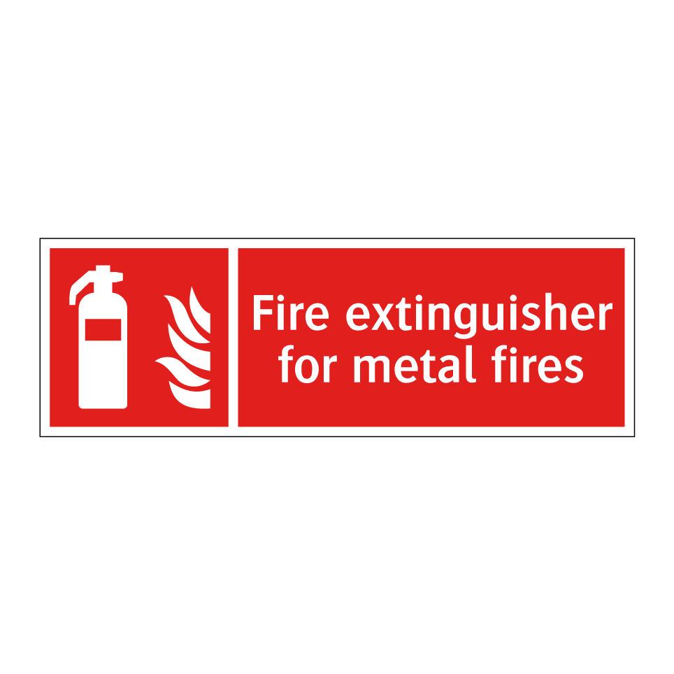 Fire extinguisher for metal fires