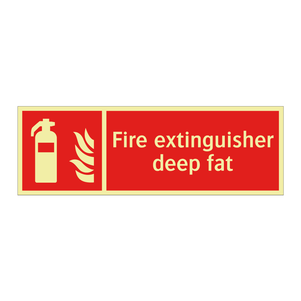 Fire extinguisher deep fat