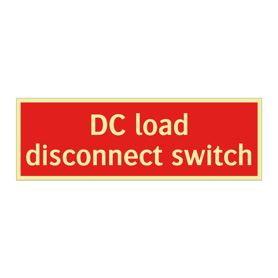 DC load disconnect switch