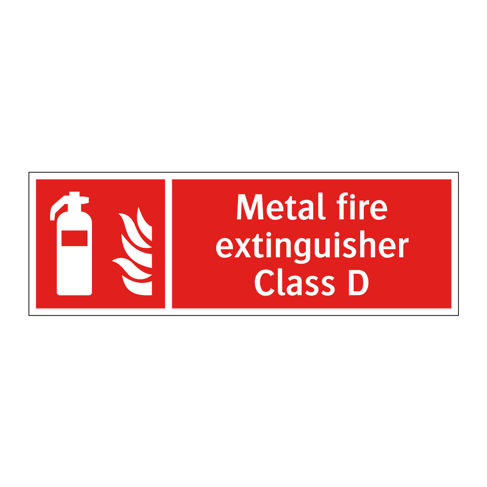 Metal fire extinguisher Class D