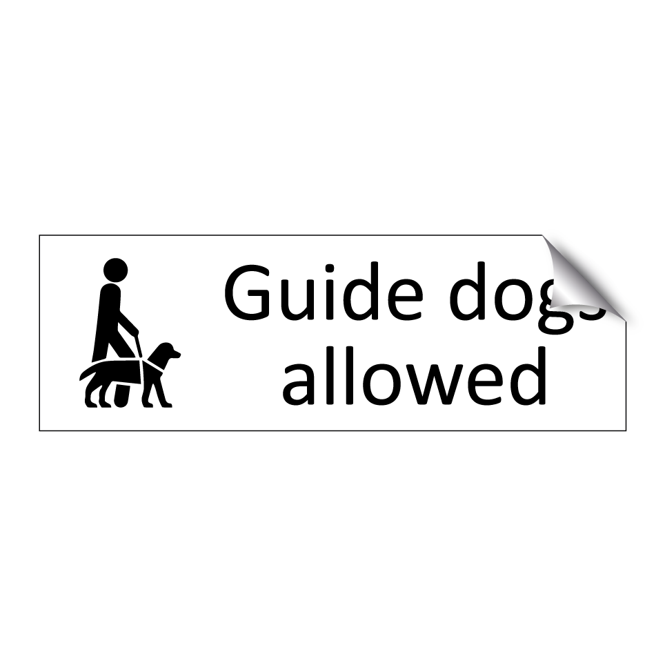 Guide dogs allowed