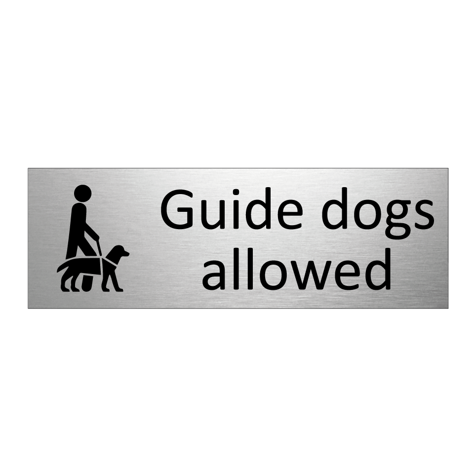 Guide dogs allowed