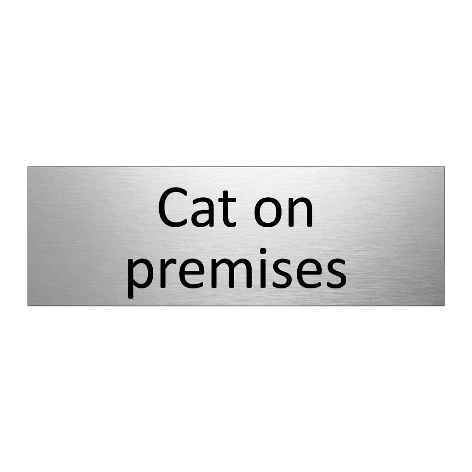 Cat on premises