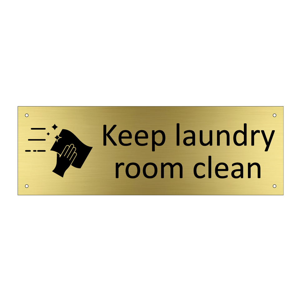 Keep laundry room clean