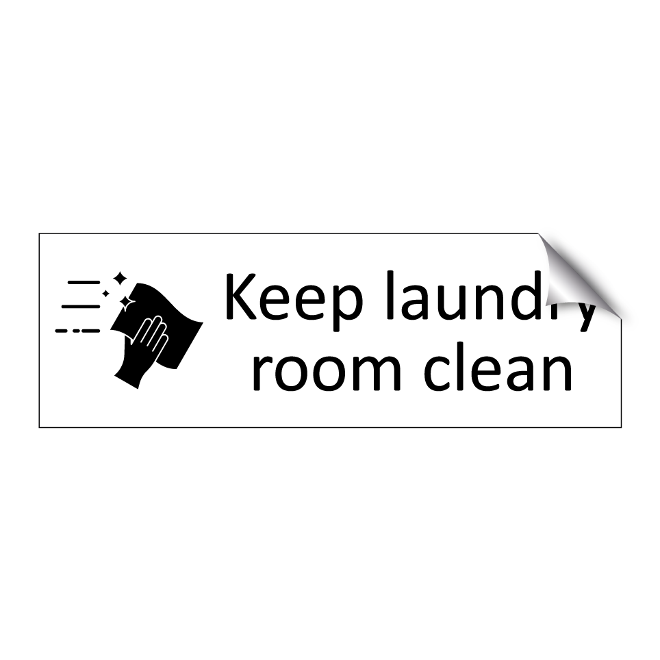 Keep laundry room clean