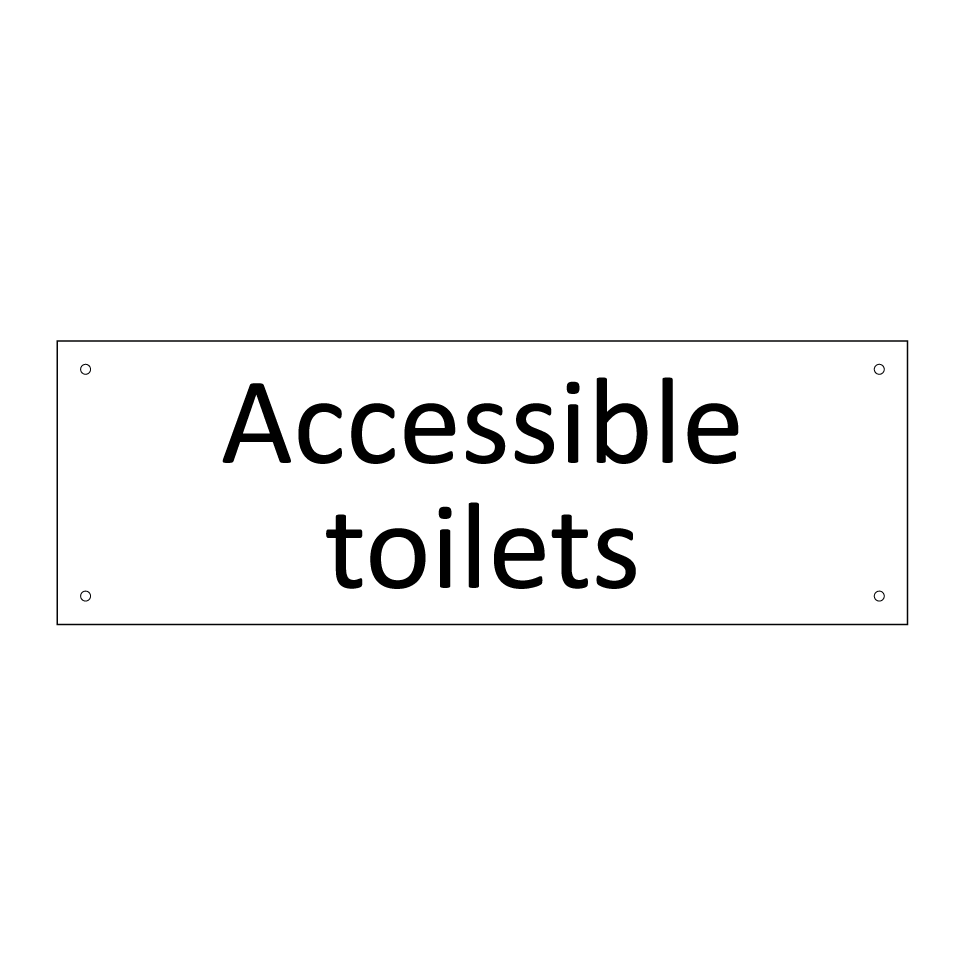 Accessible toilets