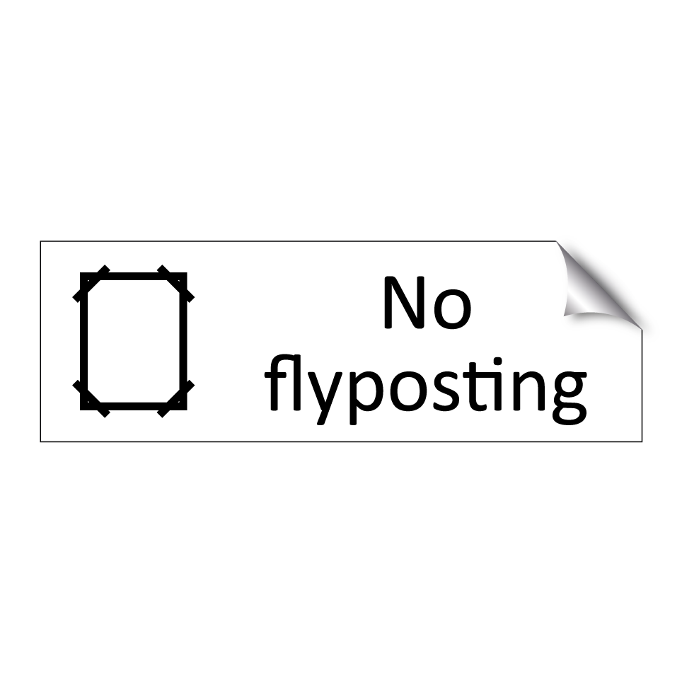 No flyposting