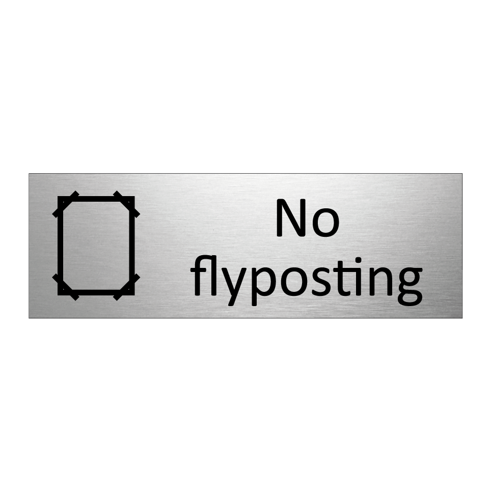No flyposting