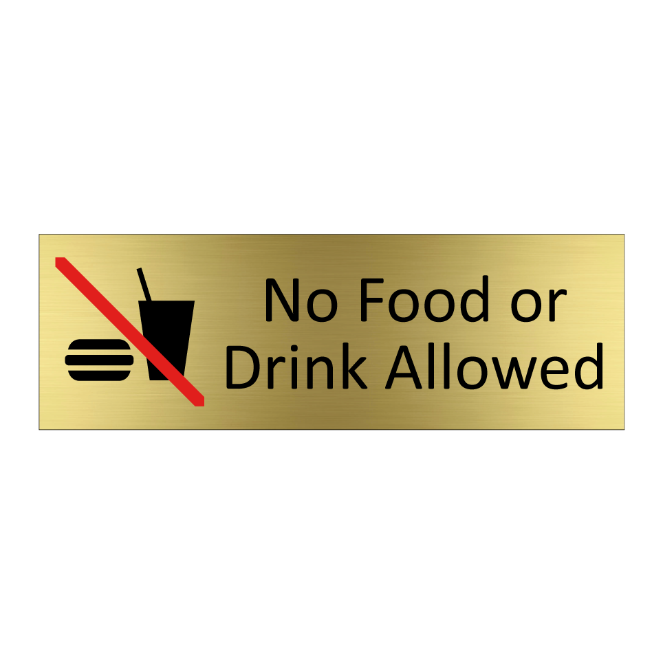 No Food or Drink Allowed