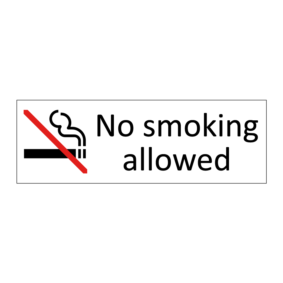 No smoking allowed