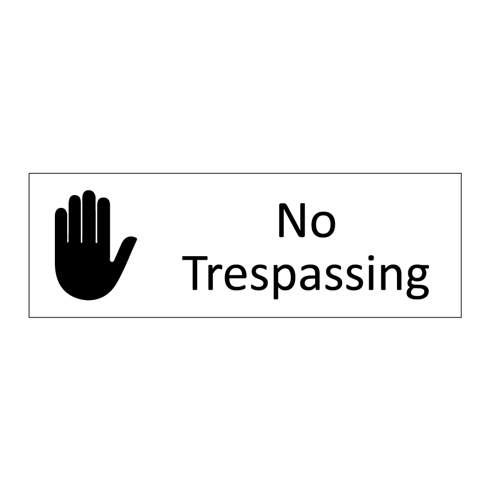 No Trespassing