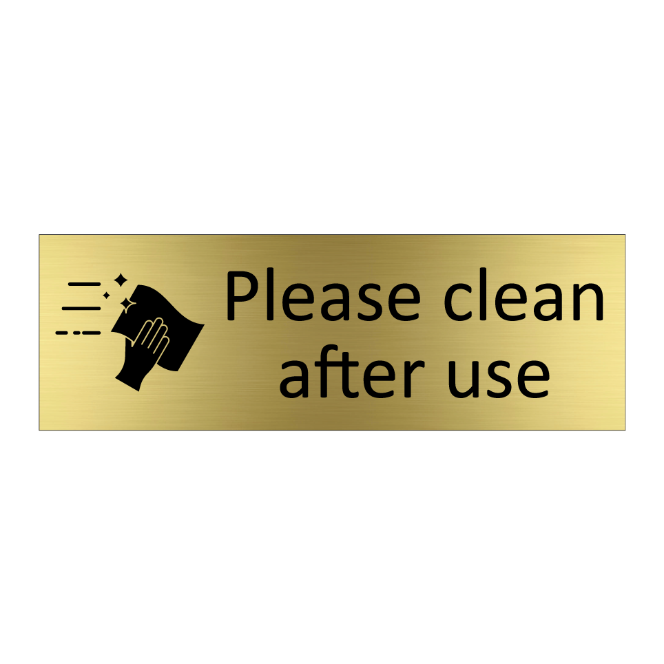 Please clean after use