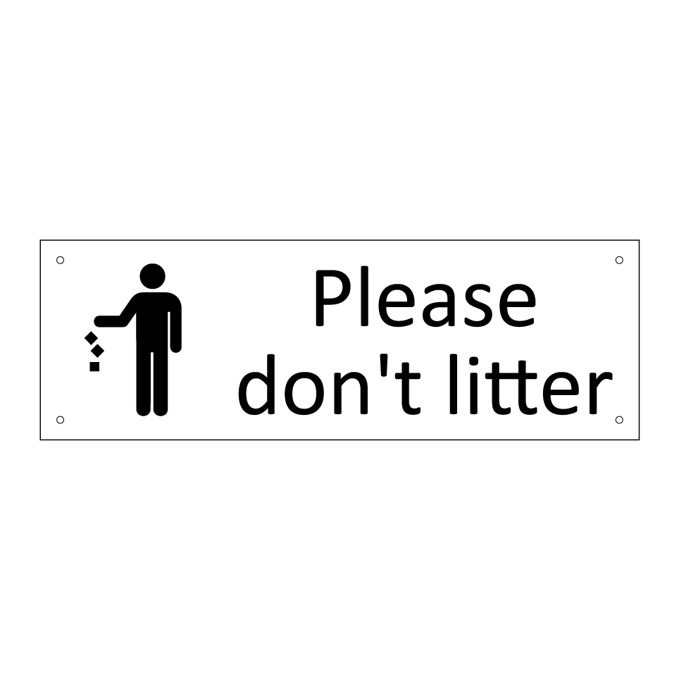 Please don't litter