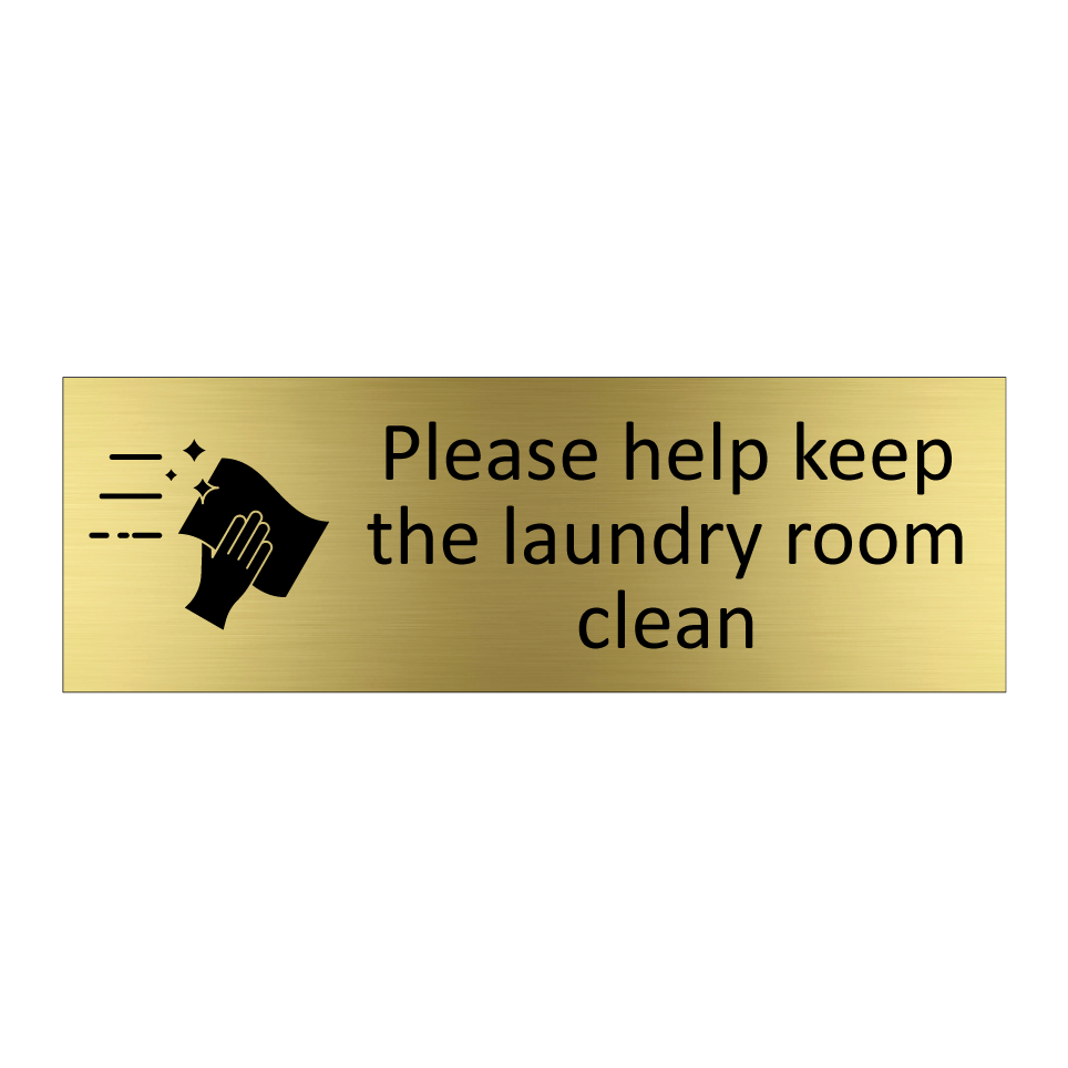 Please help keep the laundry room clean