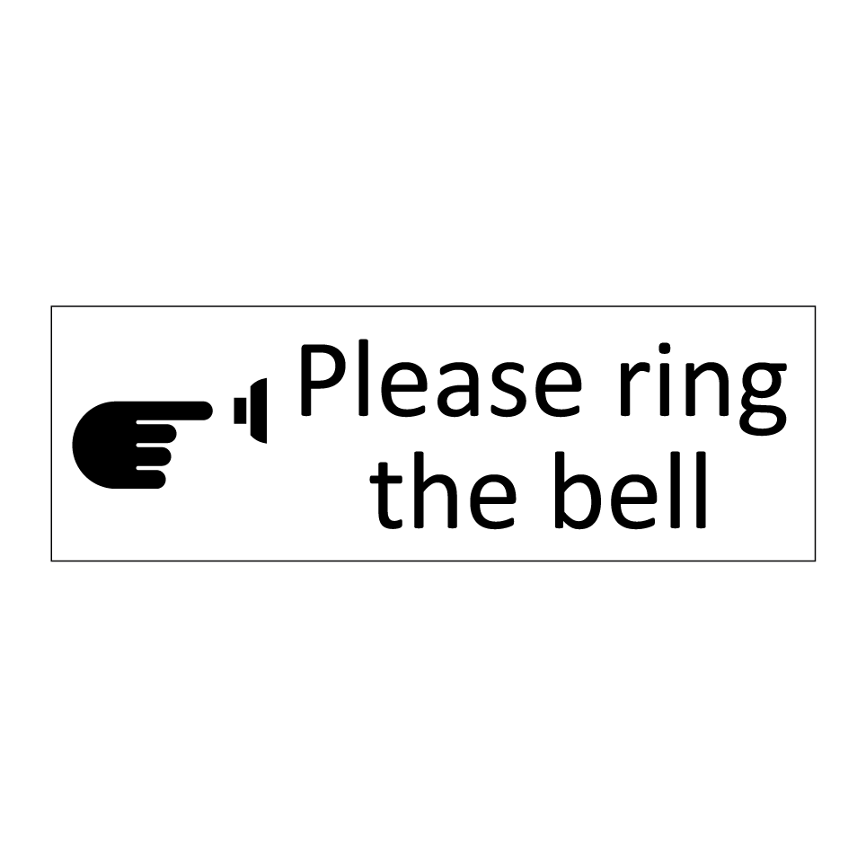 Please ring the bell