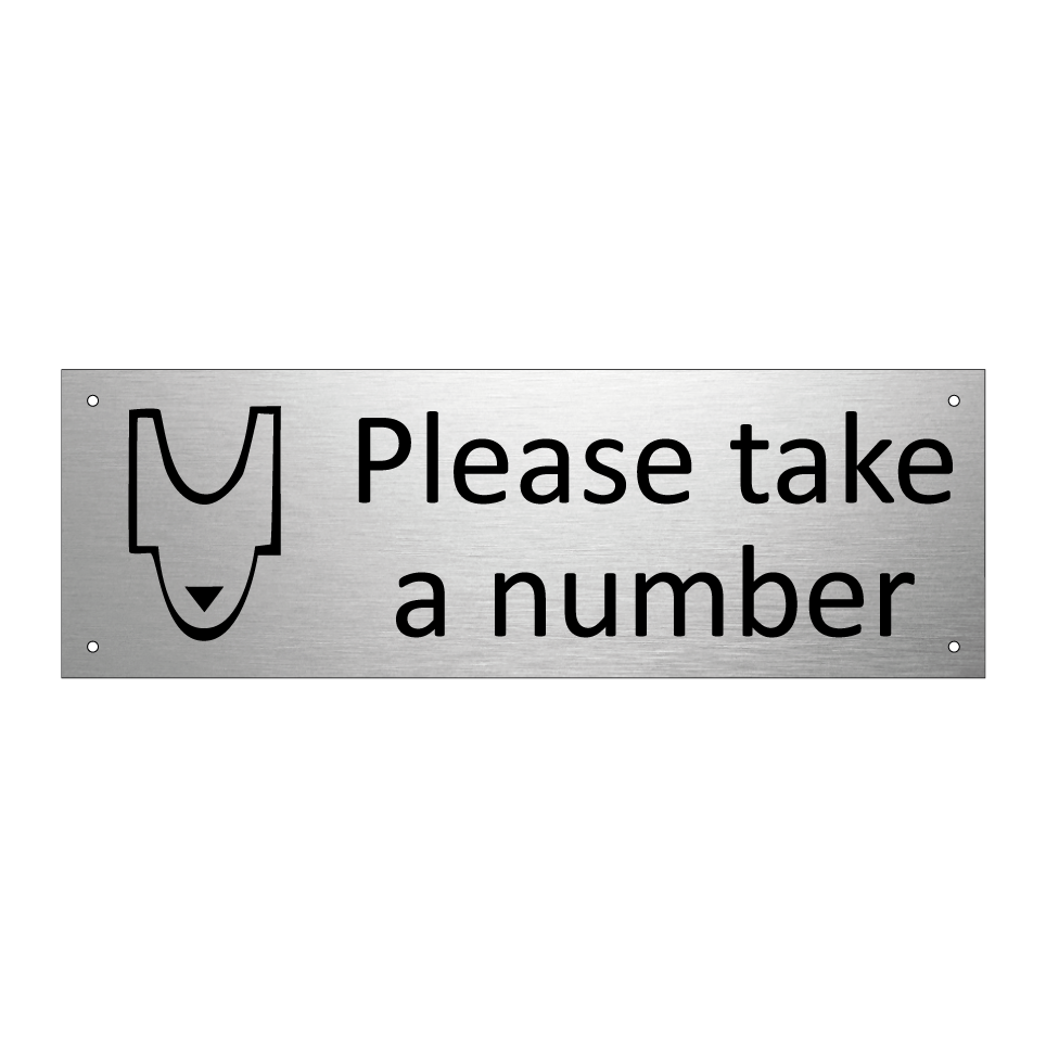 Please take a number