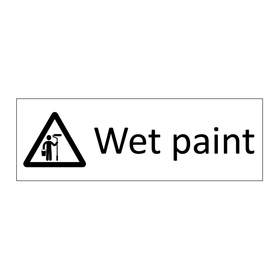 Wet paint