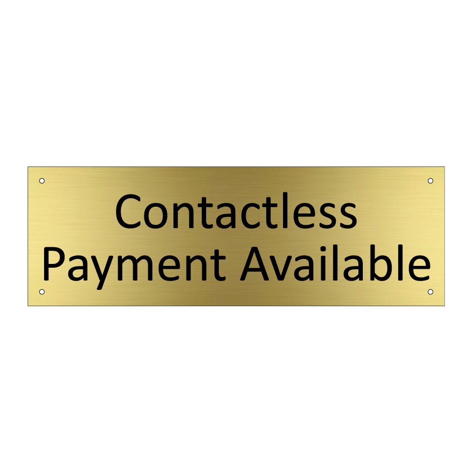 Contactless Payment Available