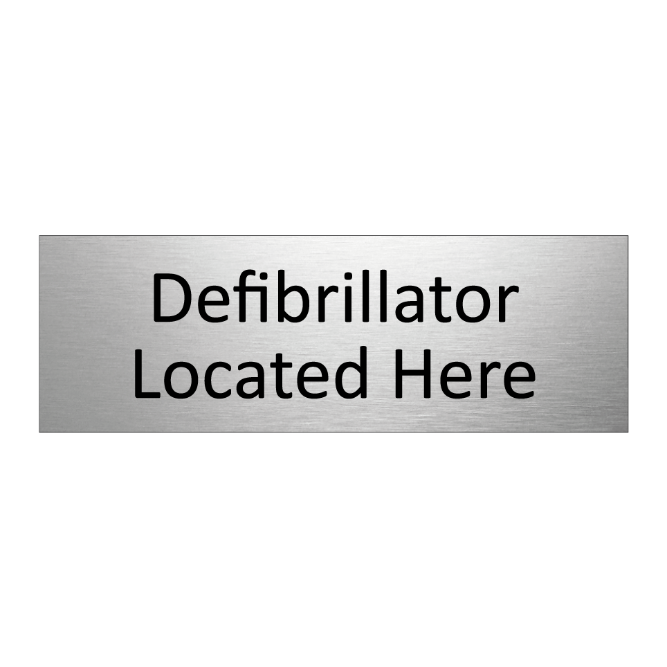 Defibrillator Located Here