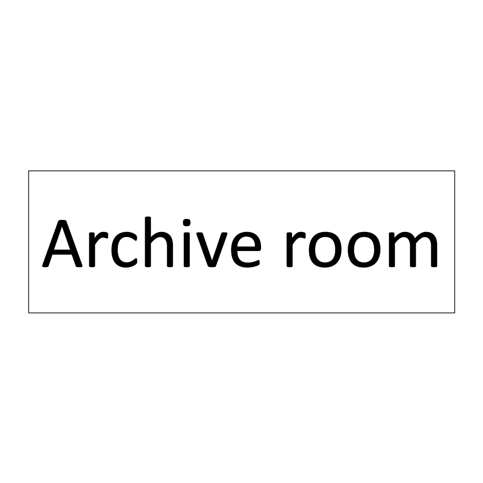 Archive room