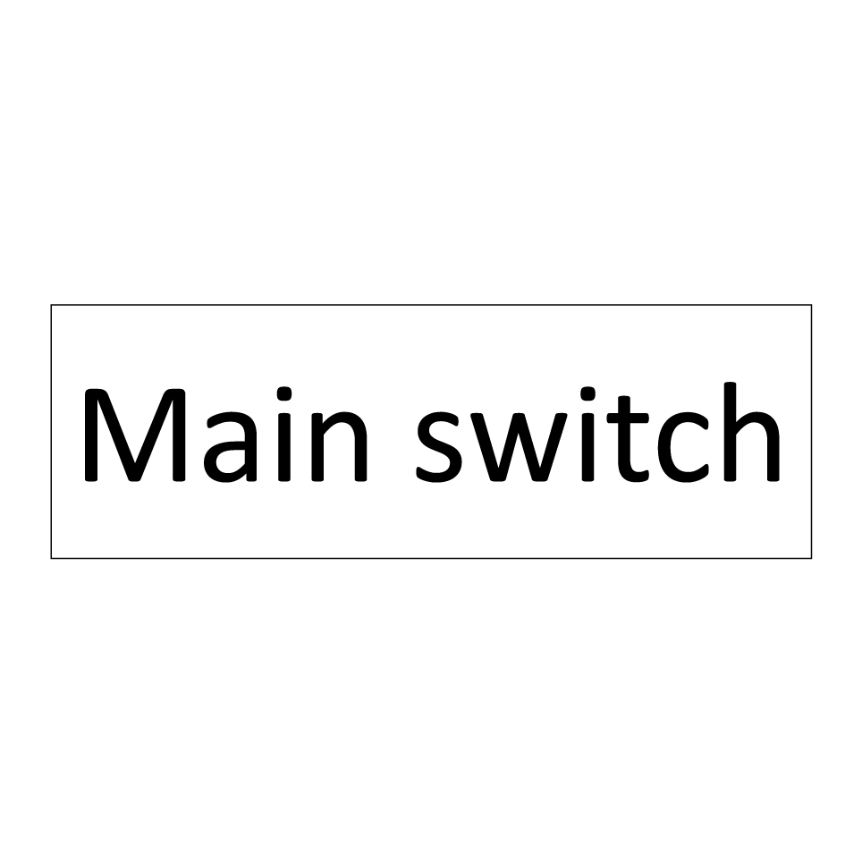 Main switch
