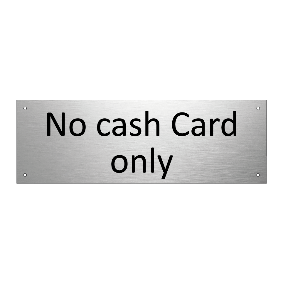 No cash Card only