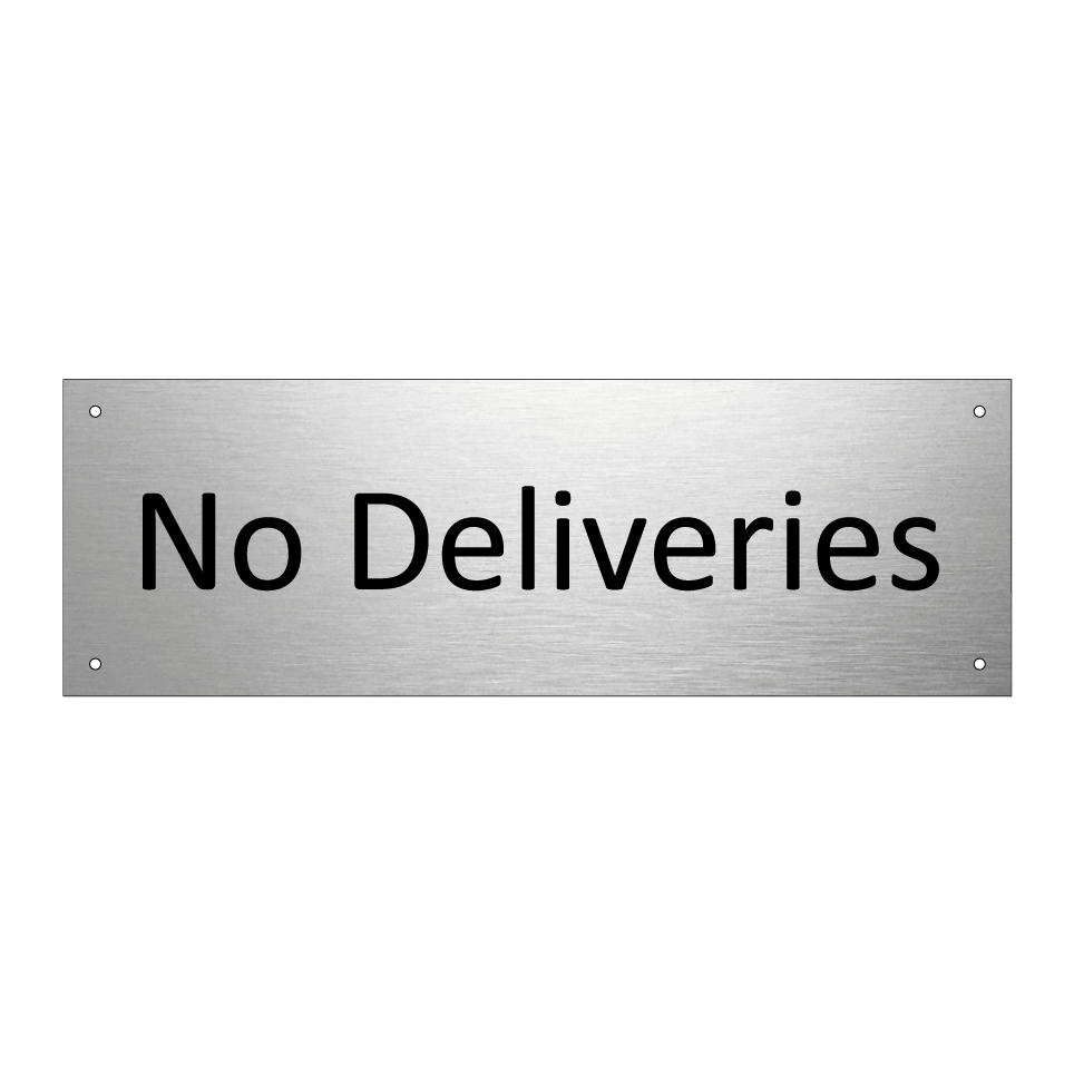No Deliveries