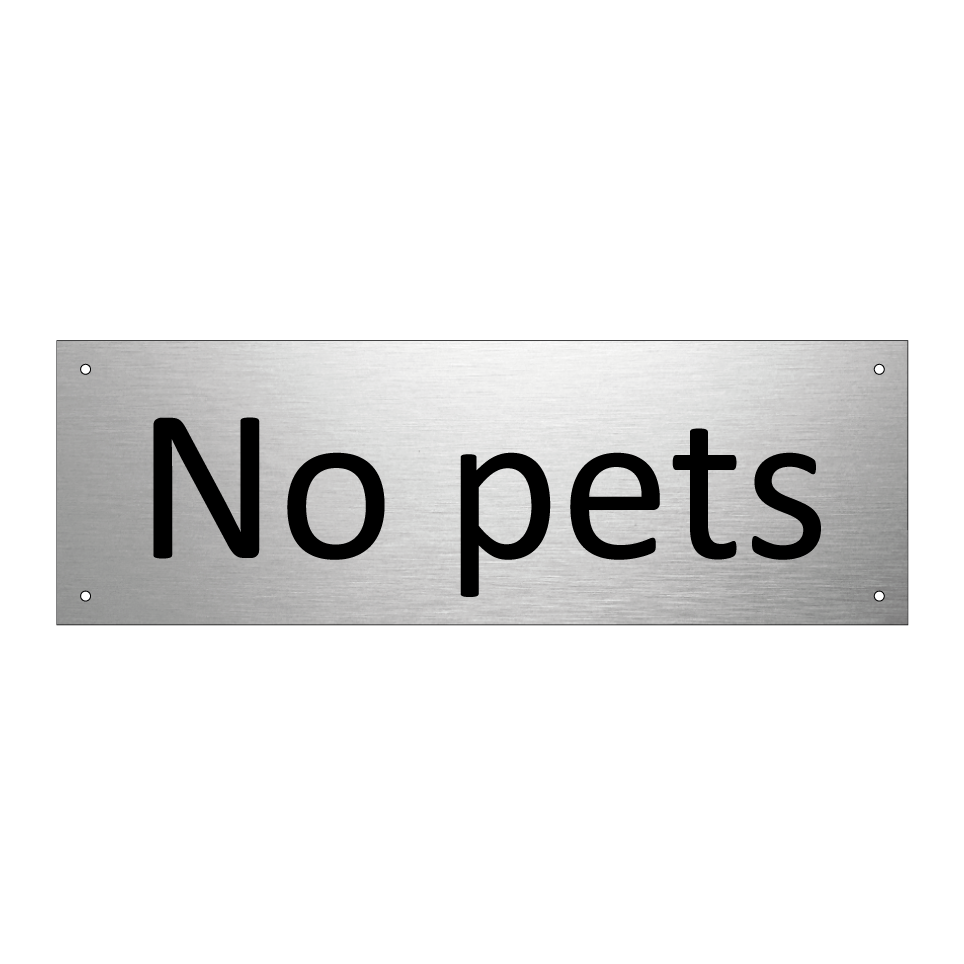 No pets