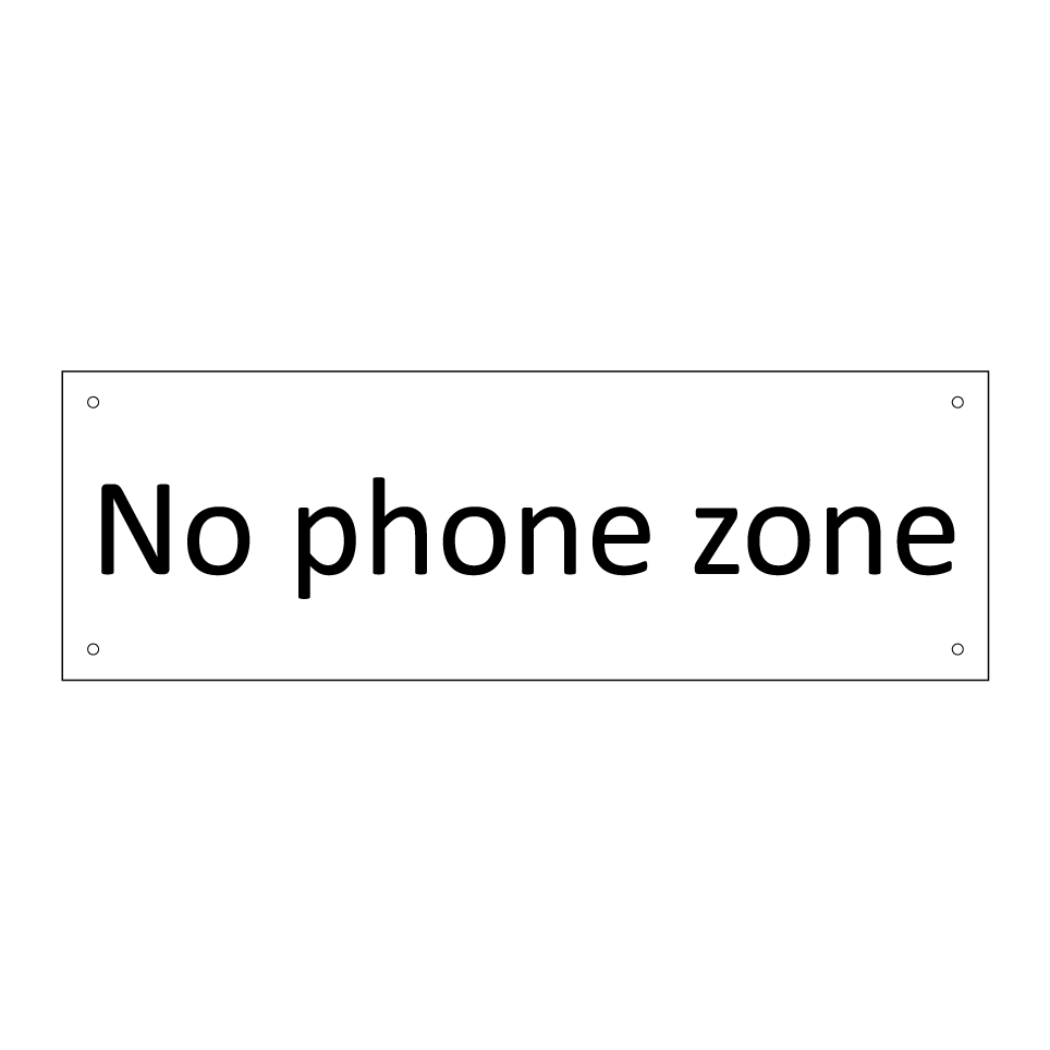 No phone zone