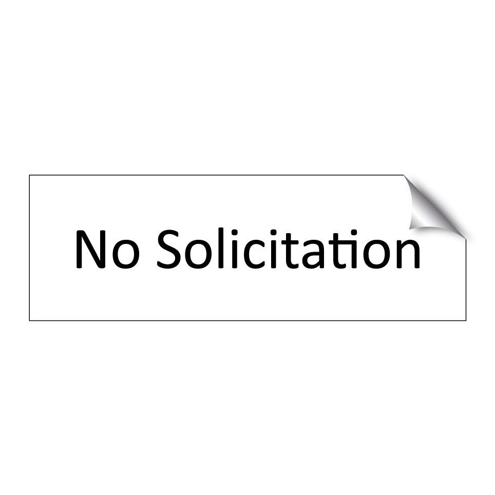 No Solicitation
