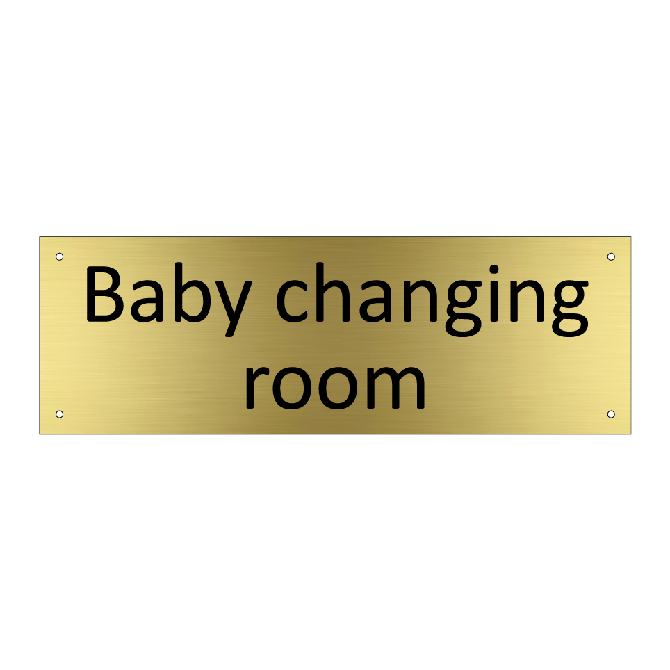 Baby changing room