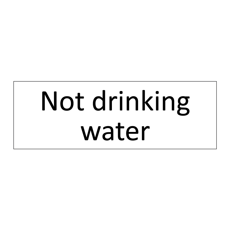 Not drinking water