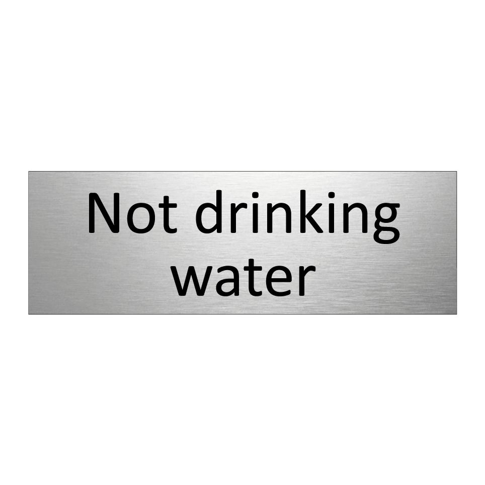 Not drinking water