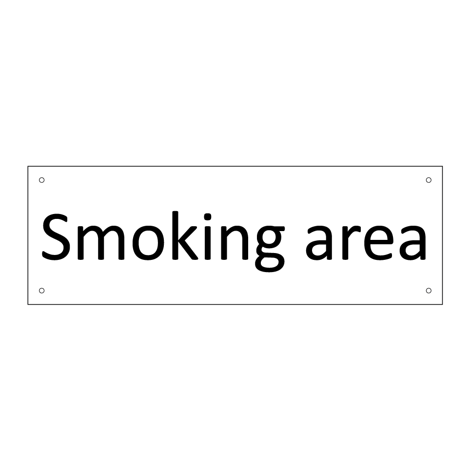 Smoking area