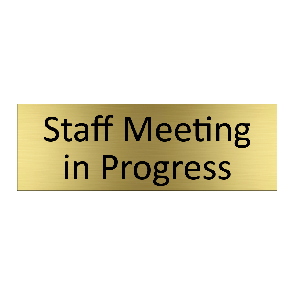 Staff Meeting in Progress