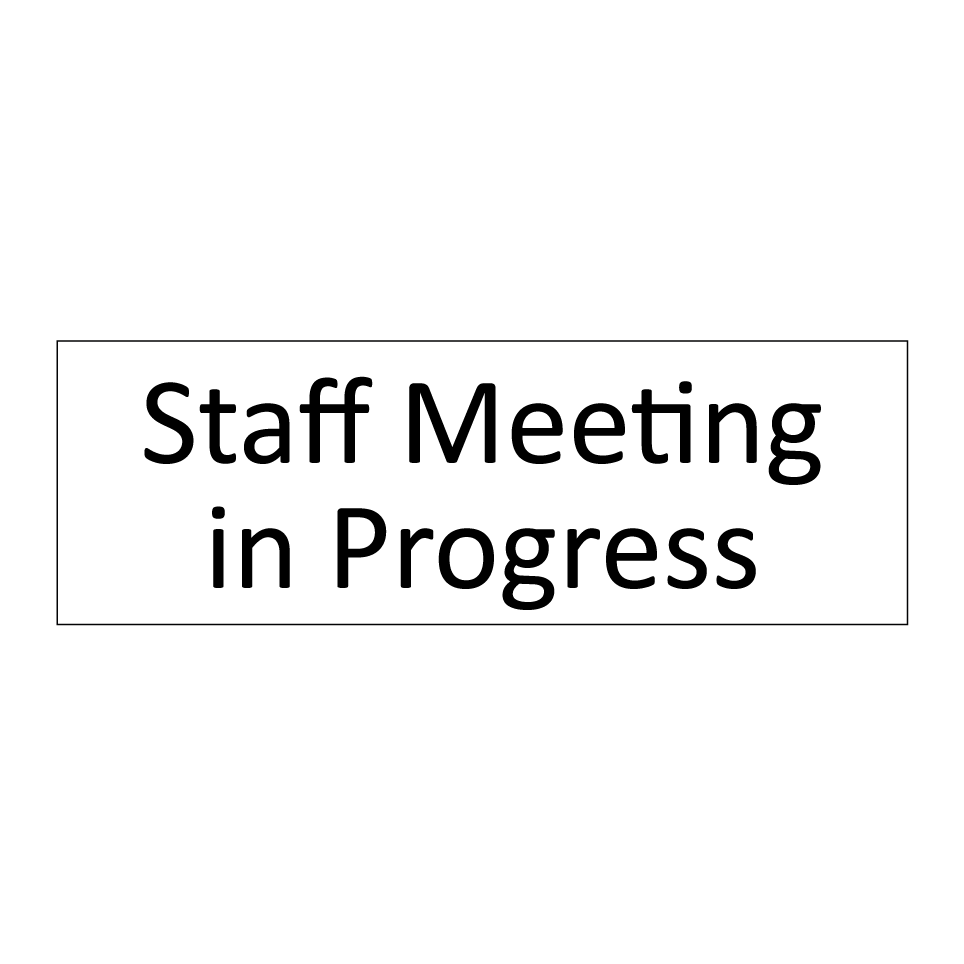 Staff Meeting in Progress