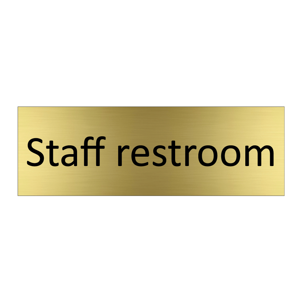Staff restroom