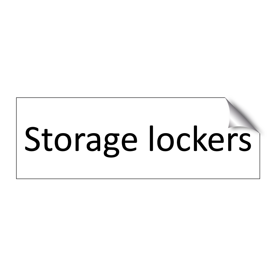 Storage lockers