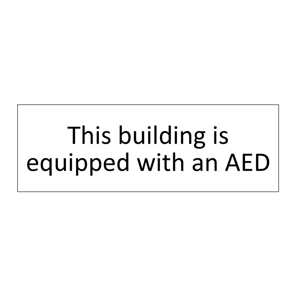 This building is equipped with an AED