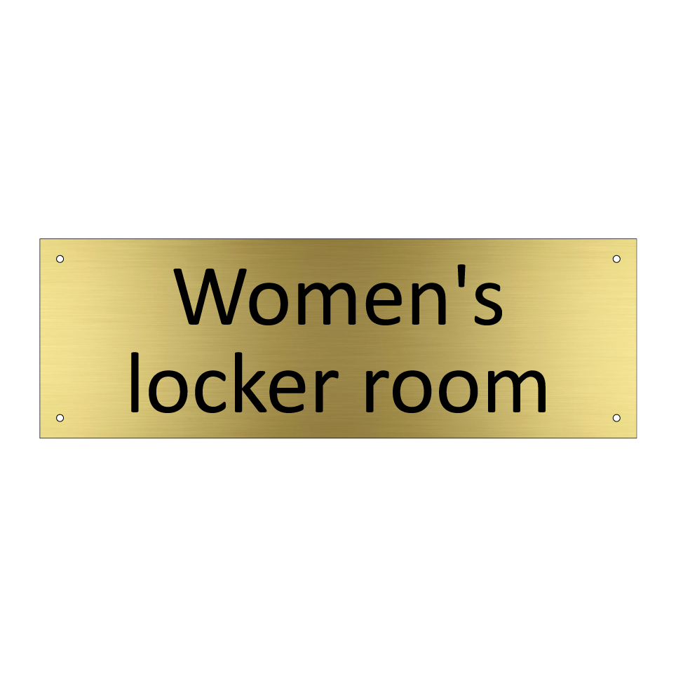 Women's locker room