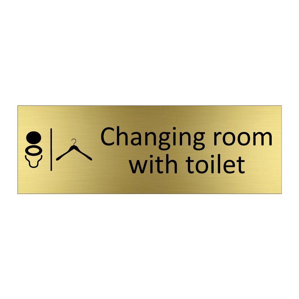 Changing room with toilet