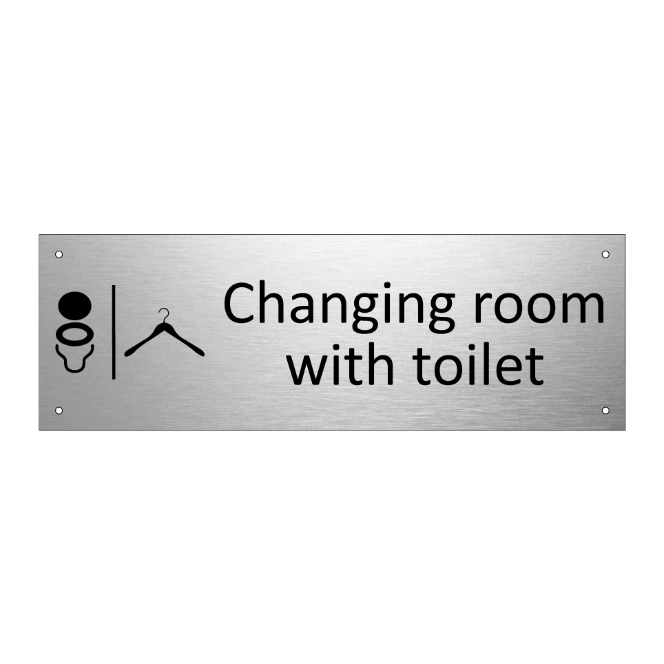 Changing room with toilet