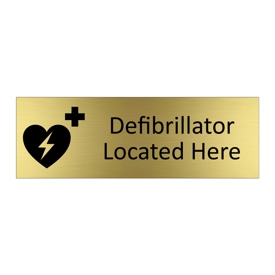 Defibrillator Located Here