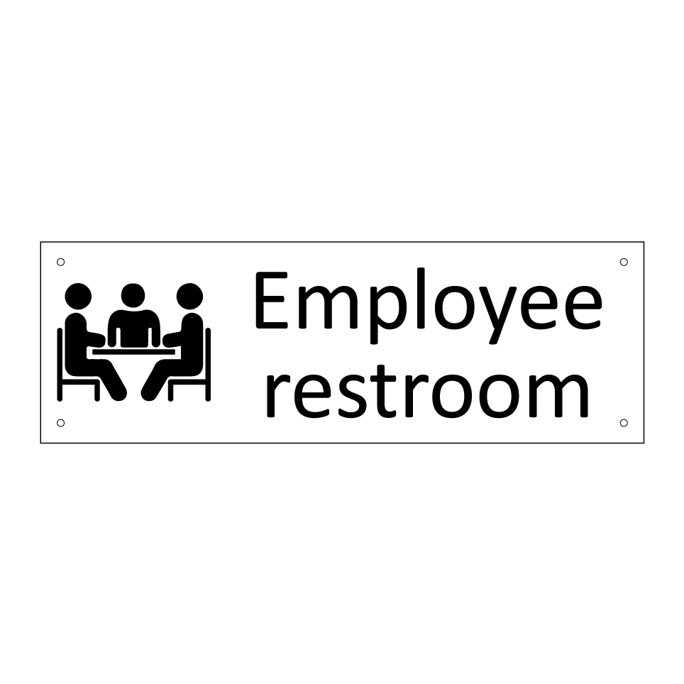 Employee restroom