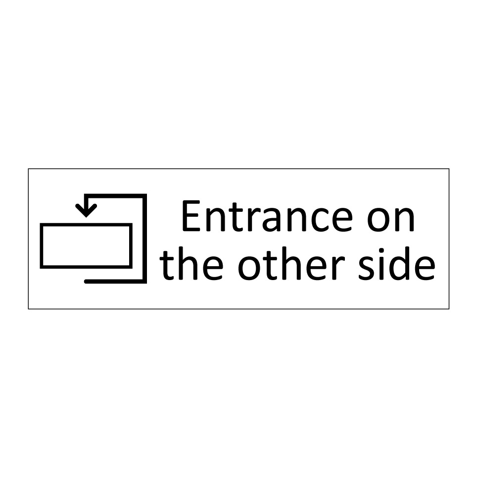 Entrance on the other side