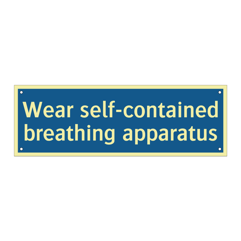 Wear self-contained breathing apparatus