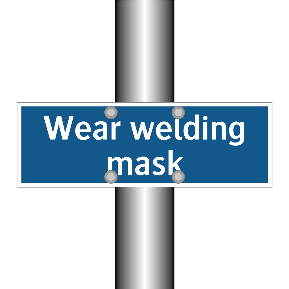 Wear welding mask